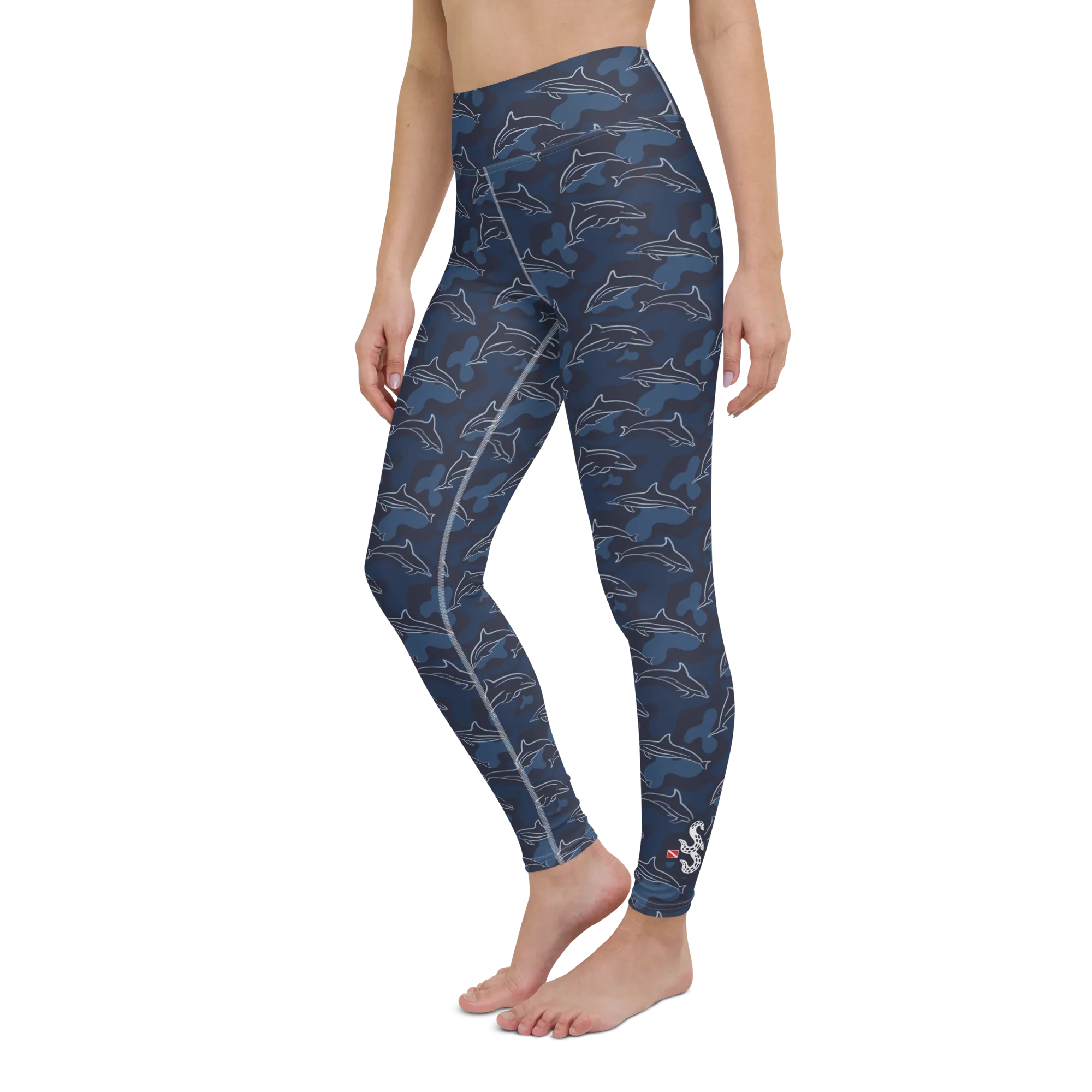 Dancing Dolphins Leggings - High Waist