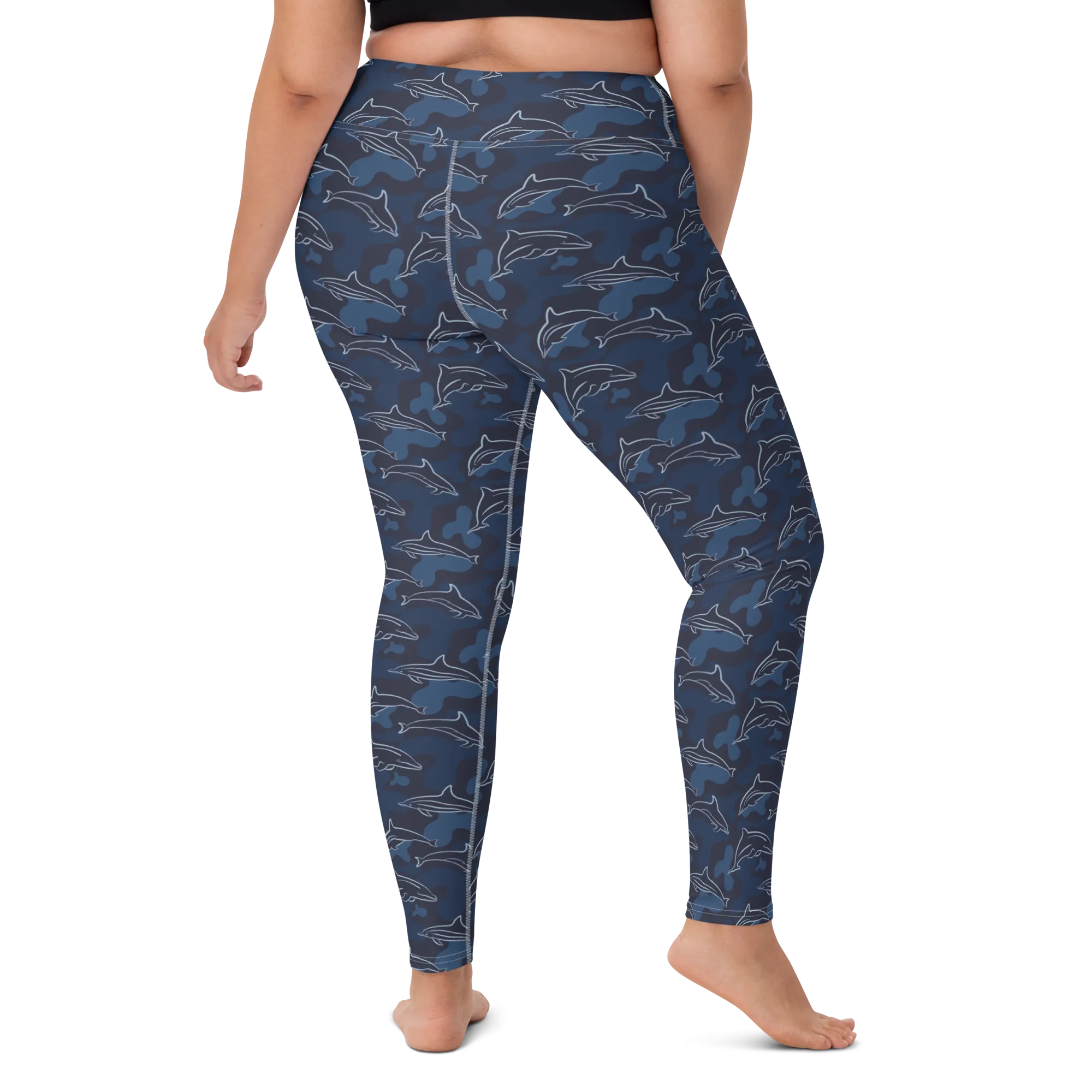 Dancing Dolphins Leggings - High Waist