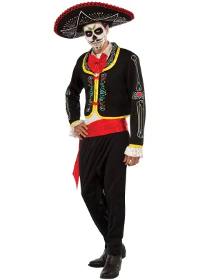 Day of the Dead Senor Plus Size Mens Halloween Costume