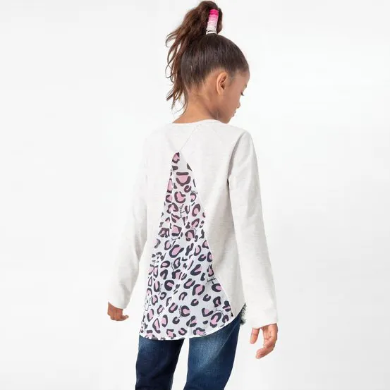 Desigual Kidswear Beige Long Sleeve Sweat T-Shirt