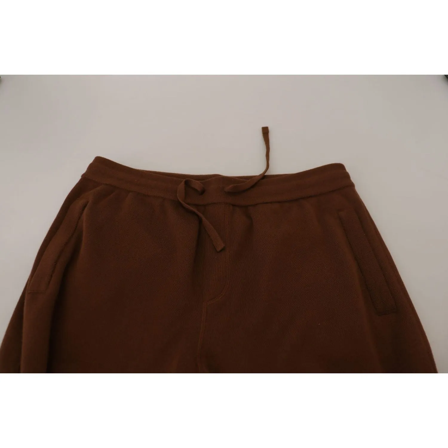 Dolce & Gabbana Elegant Brown Cashmere Jogger Pants