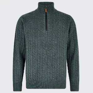 Dubarry Cronin Zip Neck Sweater - Dark Pebble