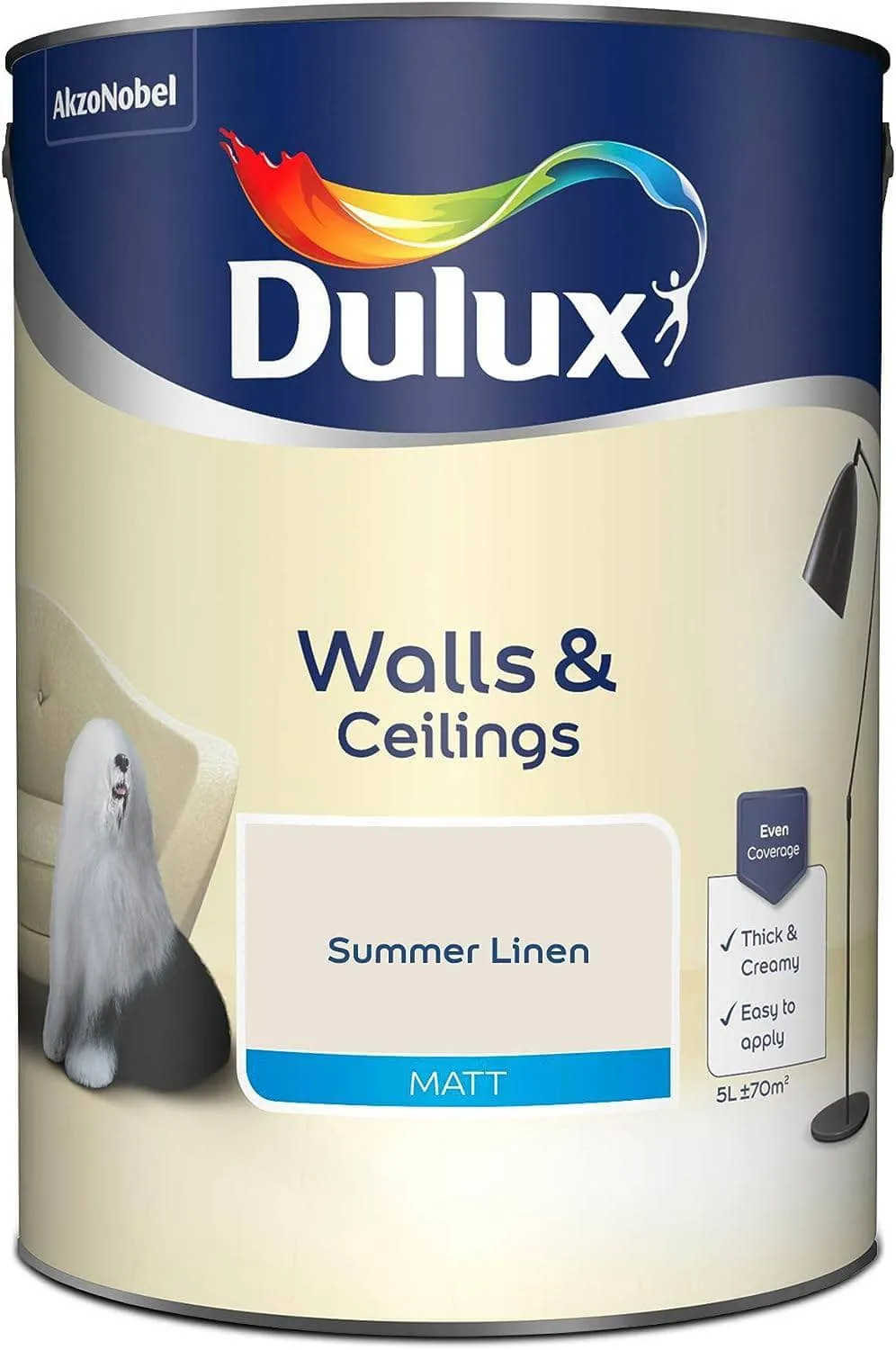 Dulux Matt Emulsion 5L - Summer Linen