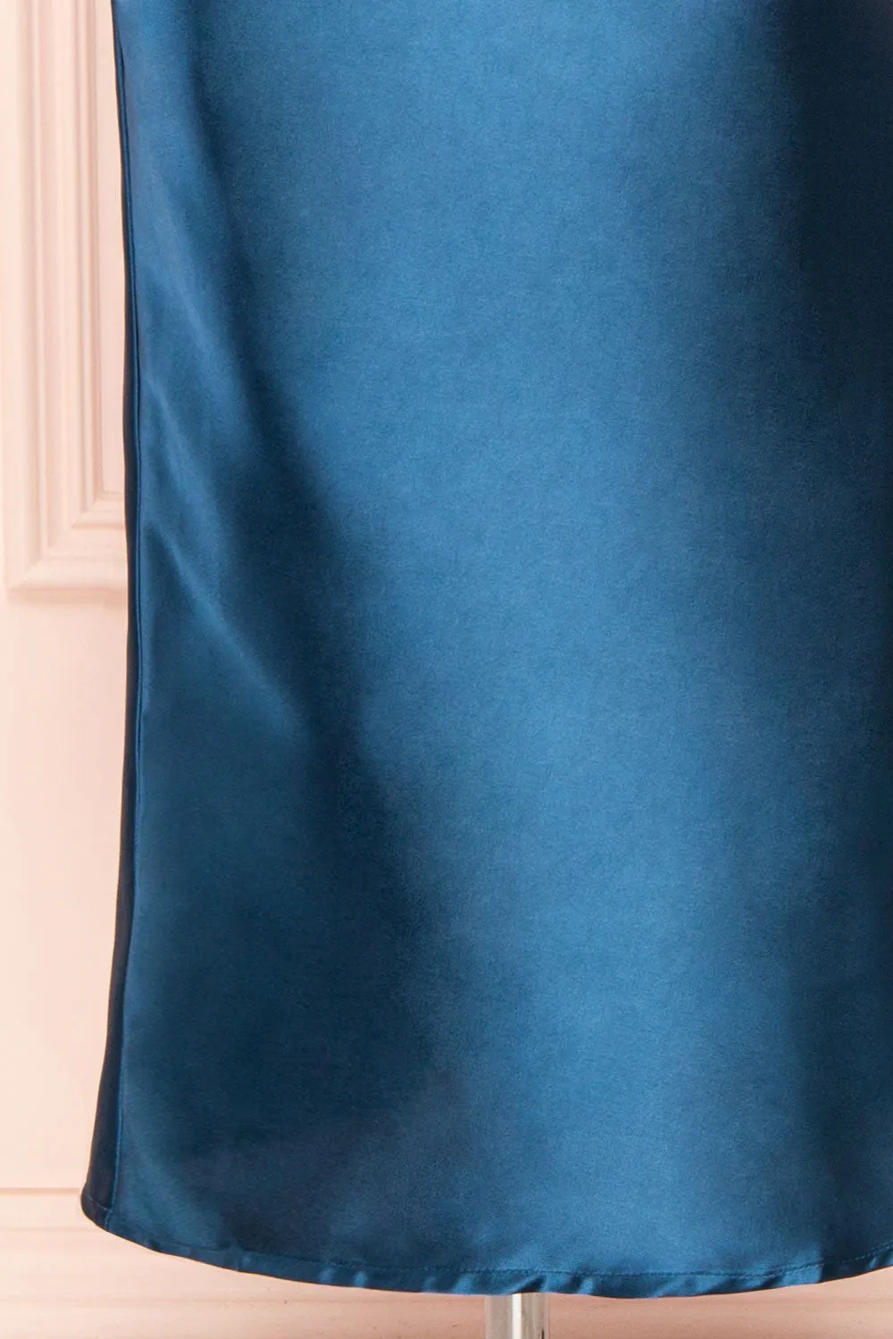 Elyse Royal Blue | Cowl Neck Midi Dress