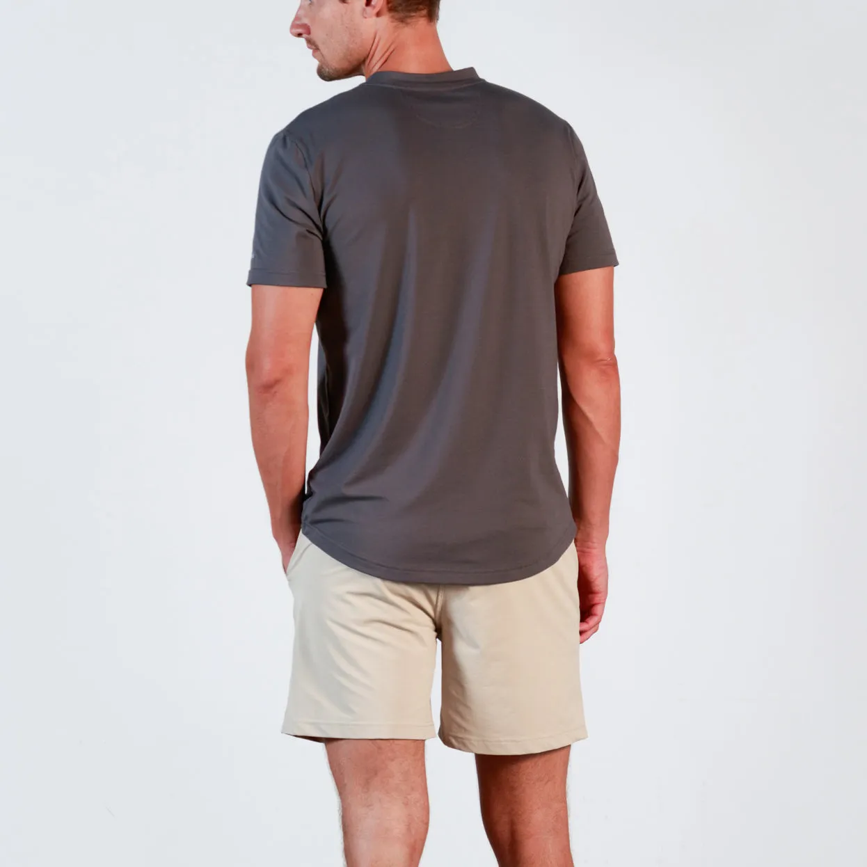 Everyday Henley Short Sleeve in Graphite