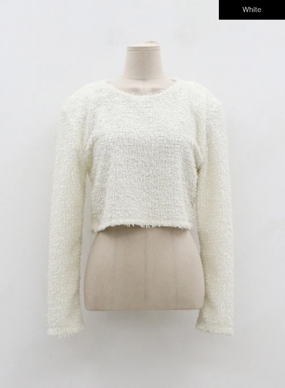 Faux Fur Cropped Knit BD12