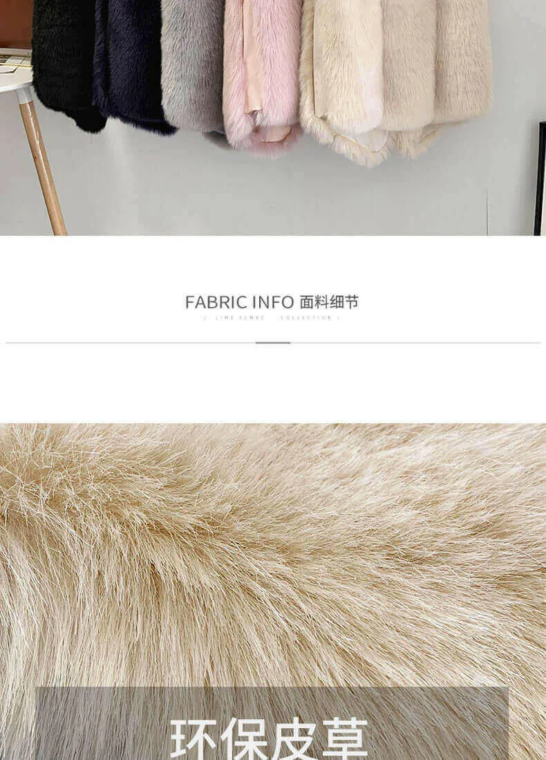 Faux Fur Sleeveless Vest Jacket Autumn Winter Elegant Fashion Vest