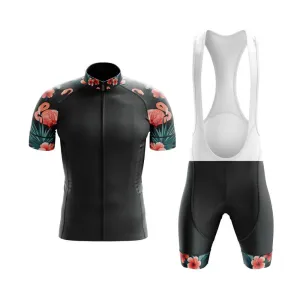 Flamingo Floral Sleeves Club Cycling Kit