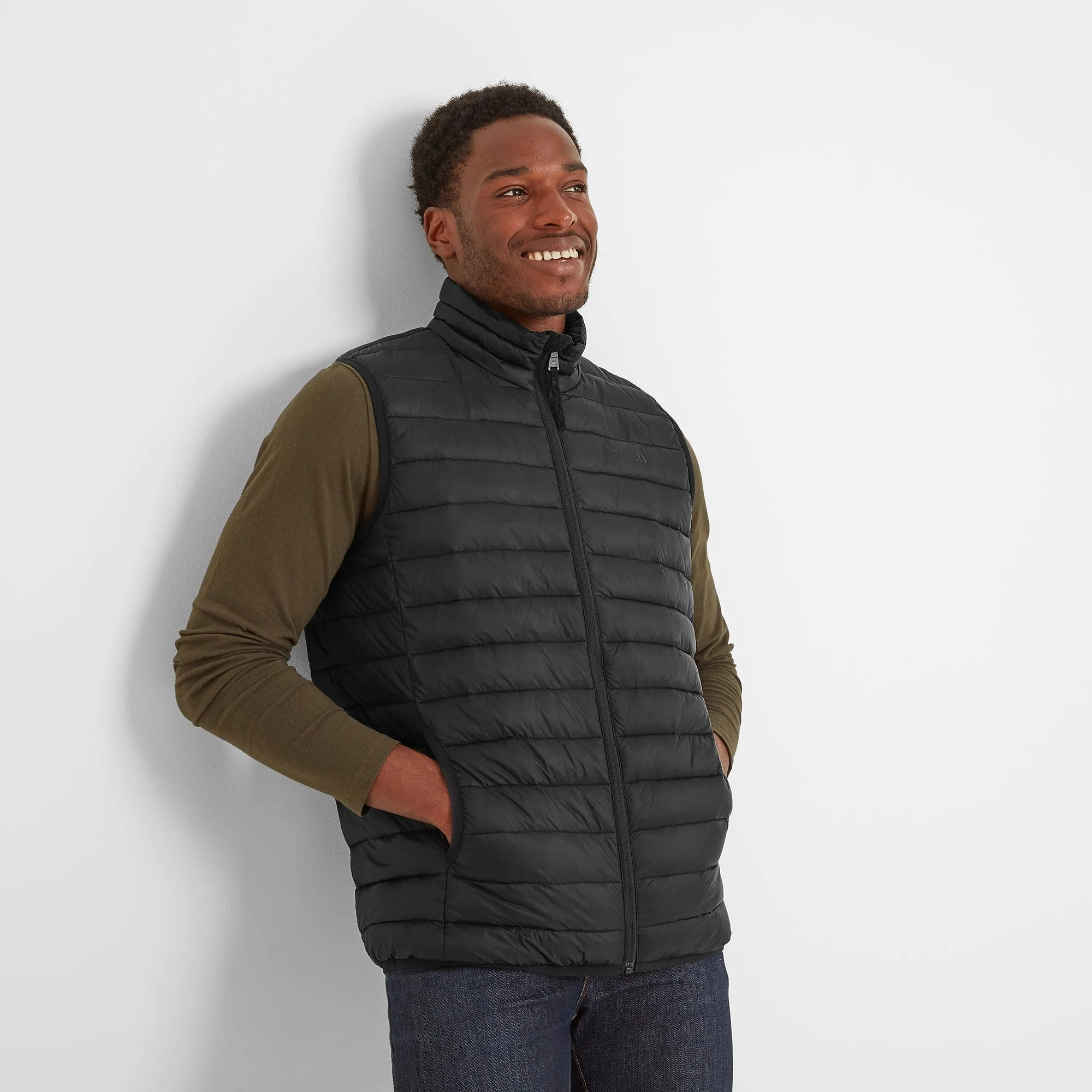 Gibson Mens Insulated Padded Gilet - Black