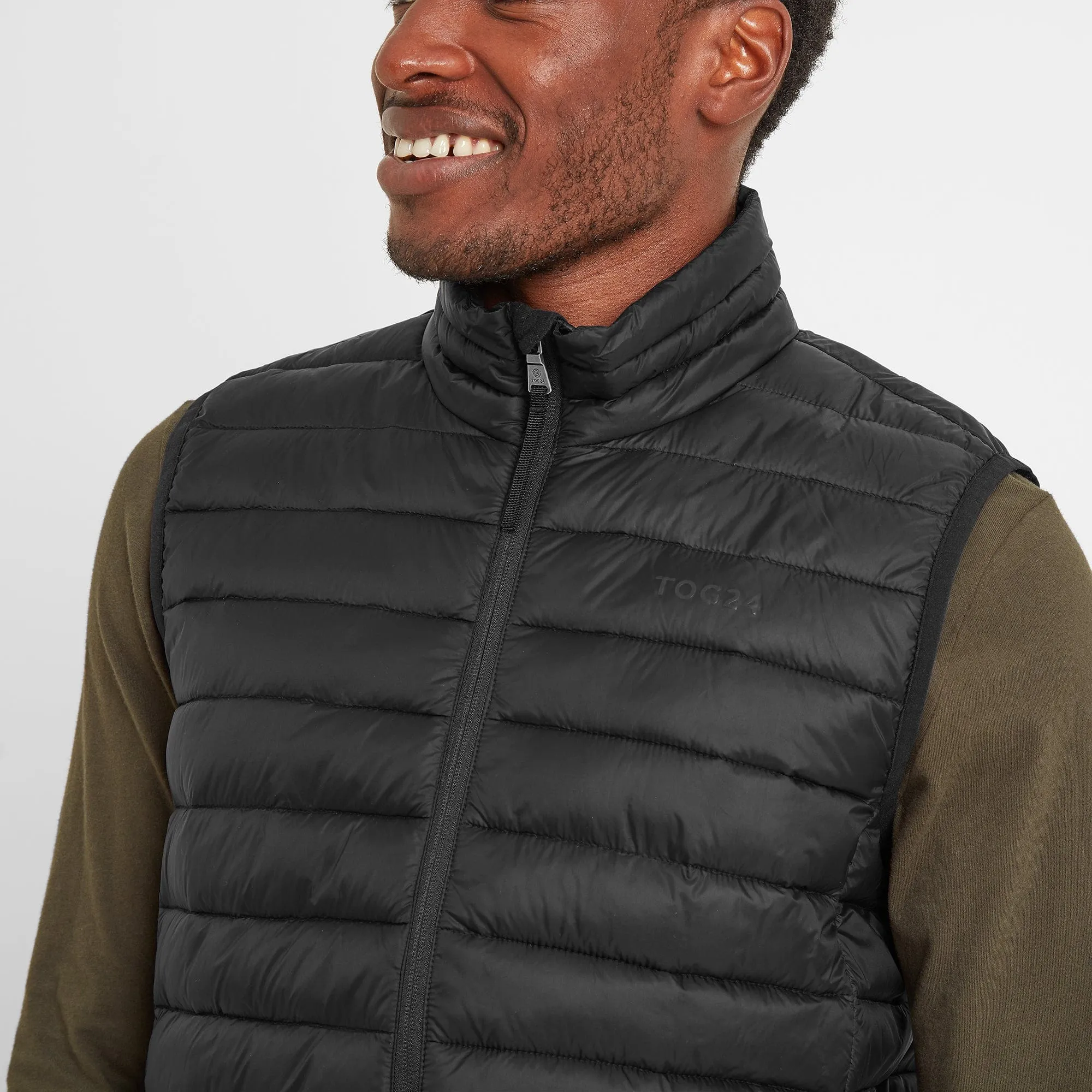 Gibson Mens Insulated Padded Gilet - Black