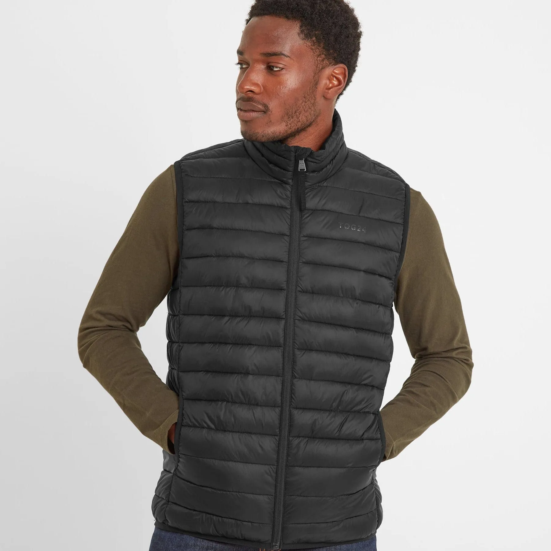 Gibson Mens Insulated Padded Gilet - Black