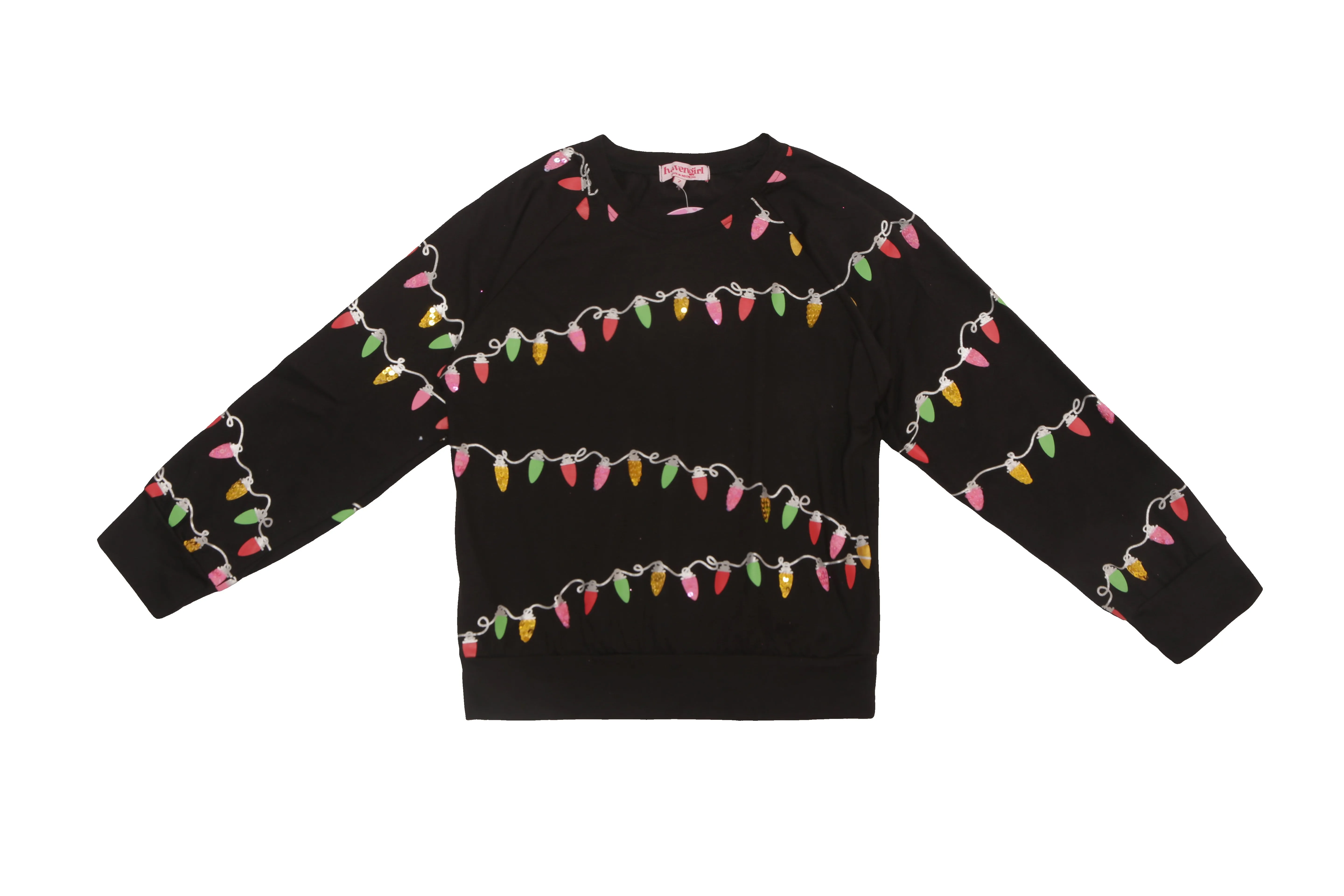 HAV Black Holiday String Lights Sweatshirt