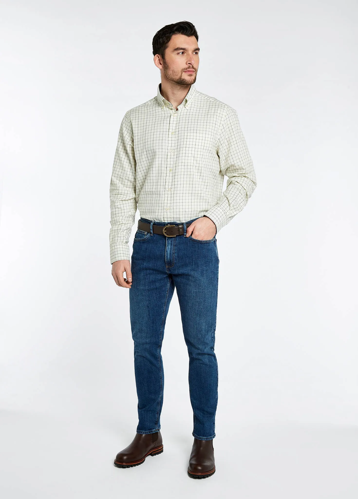 Hollymount Check Shirt - Verdigris