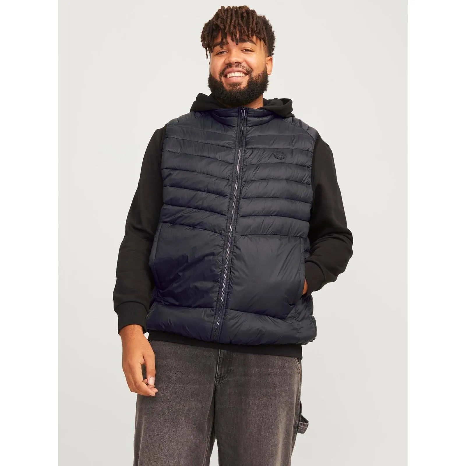 Jack & Jones Mens Sprint Big & Tall Padded Gilet