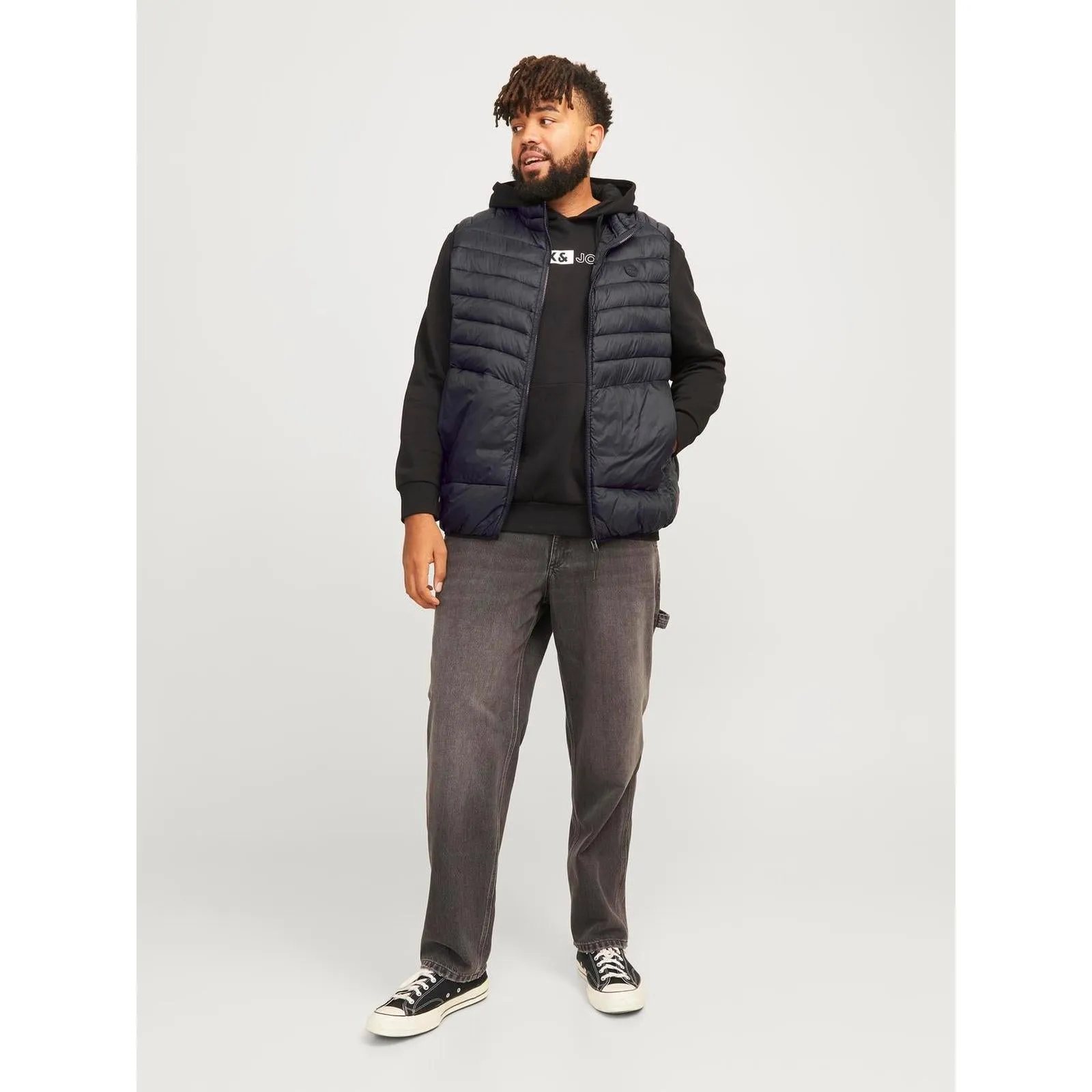 Jack & Jones Mens Sprint Big & Tall Padded Gilet