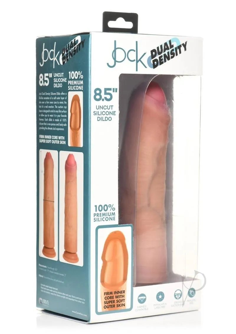 Jock Dual Dense Uncut Dildo 8.5 Tan