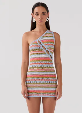 Kaleidoscope Dreams Mini Dress - Citrus Oasis