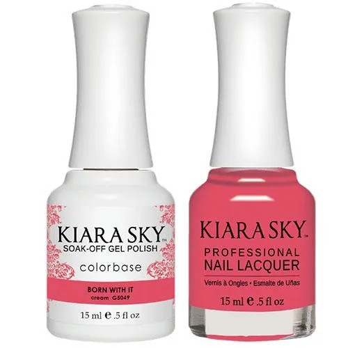 Kiara Sky All-in-One Gel   Polish Duo - 5049 Born With It