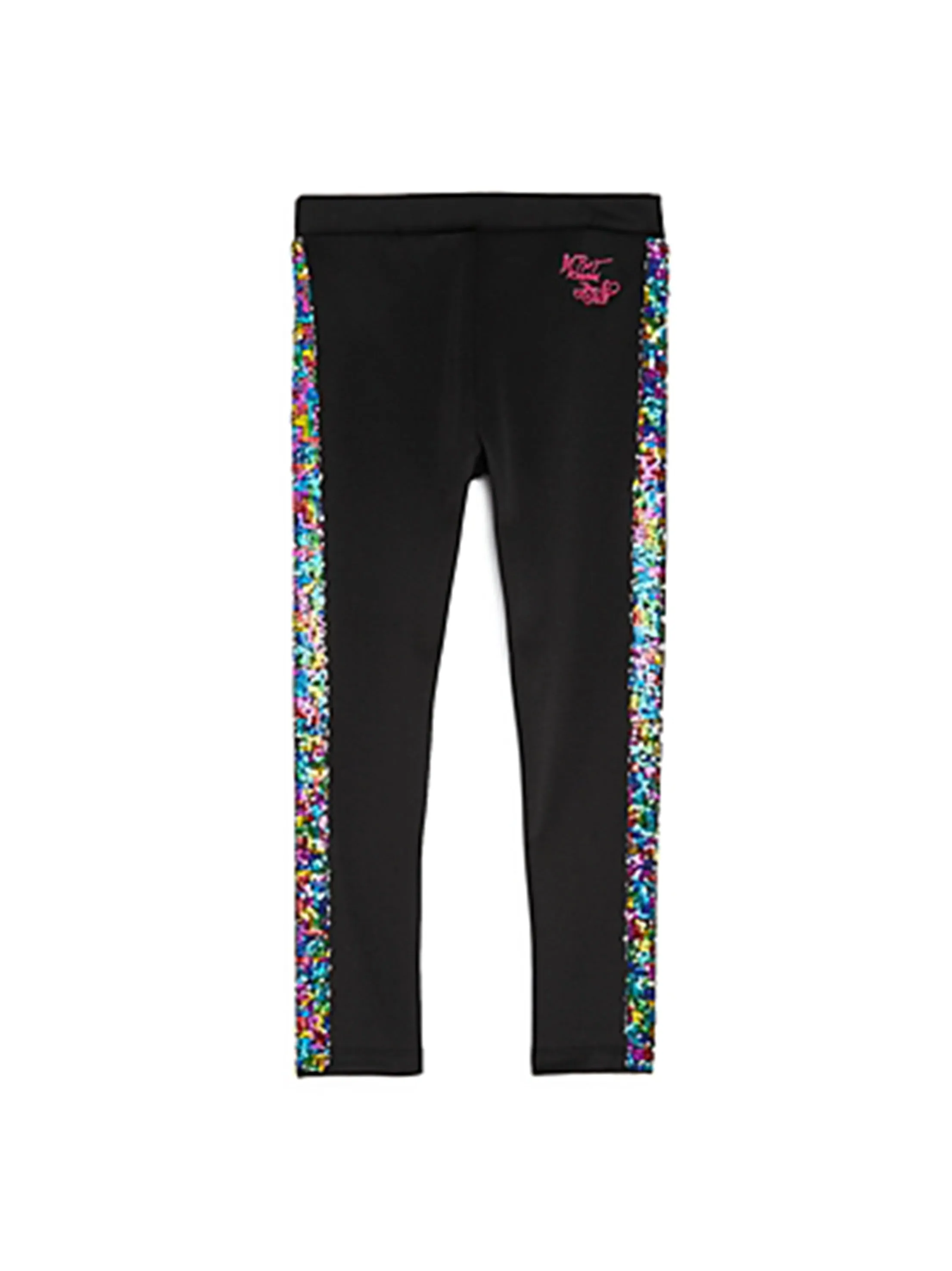 Kids Girl's Sequined Legging,Black