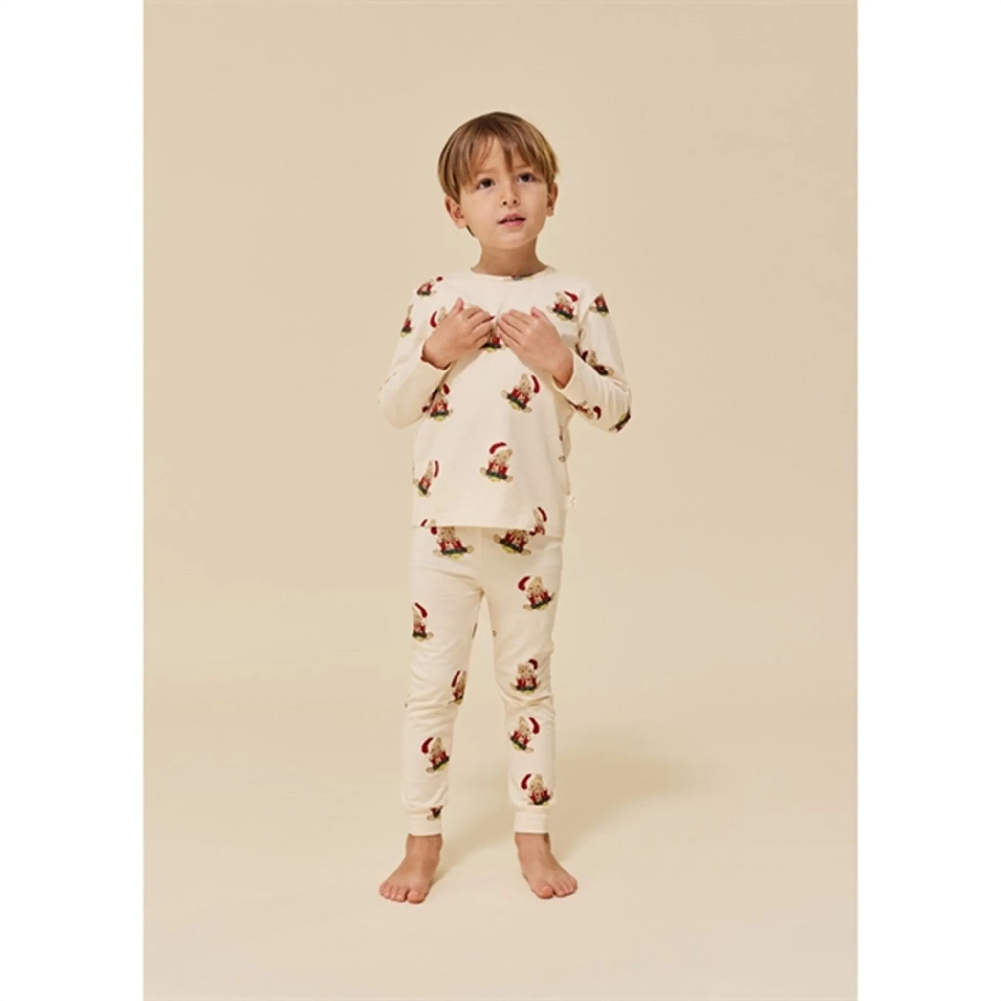 Konges Sløjd Christmas Teddy Basic Blouse/Pants Set