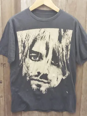 KURT COBAIN NIRVANA 100% Cotton New Vintage Band T Shirt