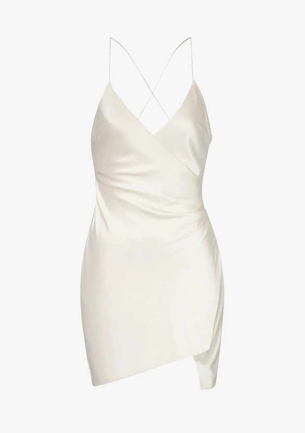 Leah Silk Dress - Pearl