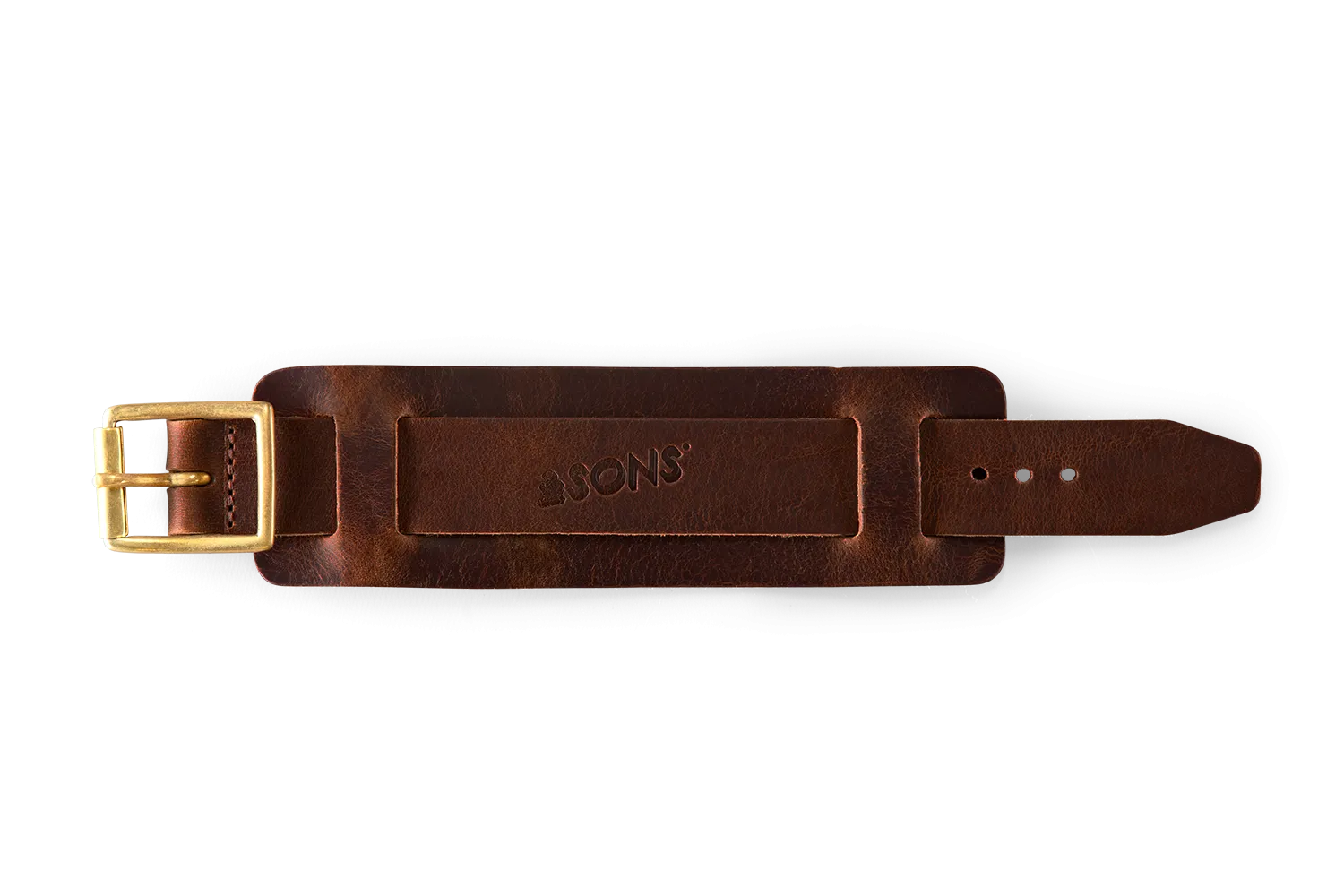 Leather Watch / Wrist Cuff Brown