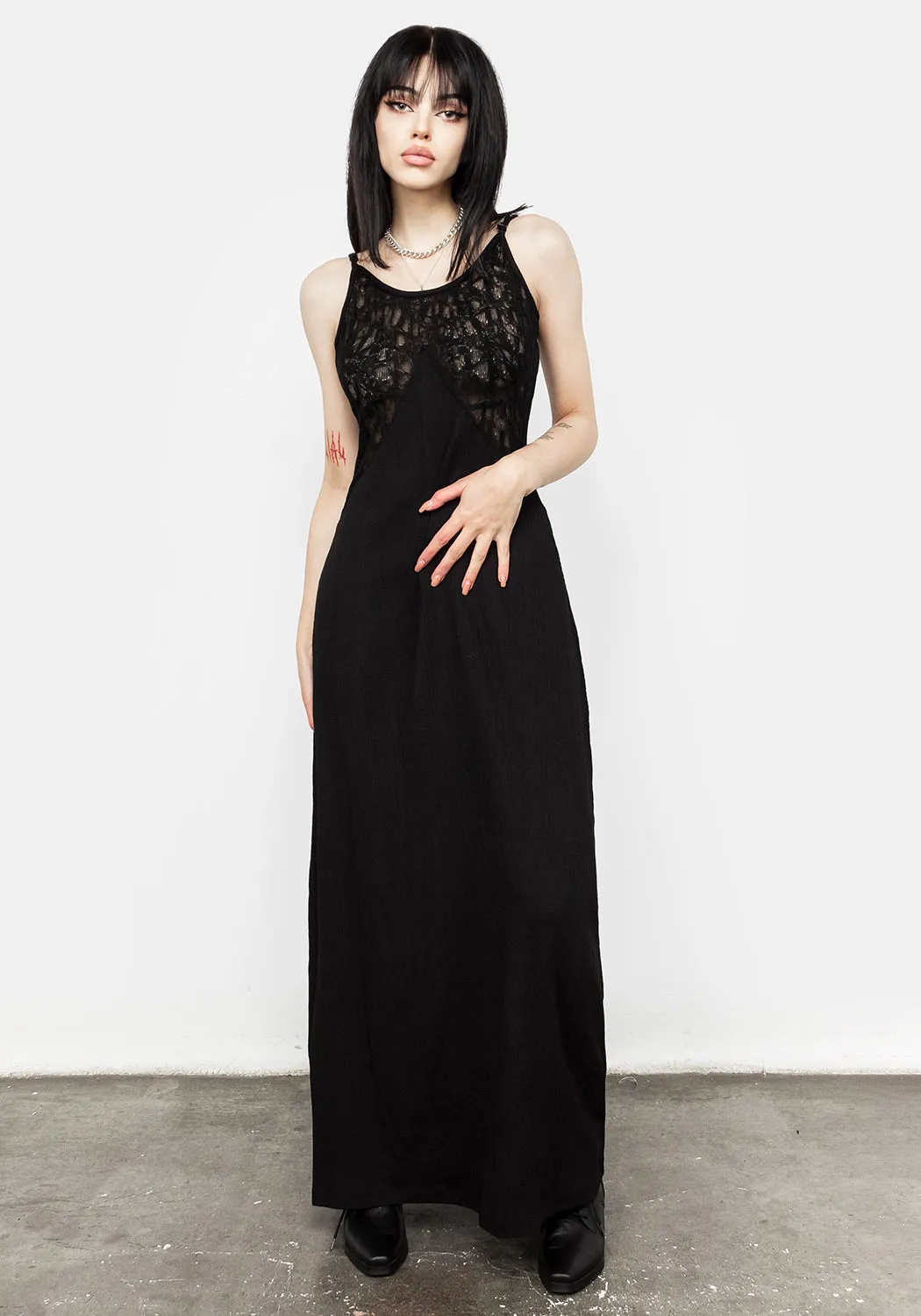 Libertina Lace Panel Slip Dress