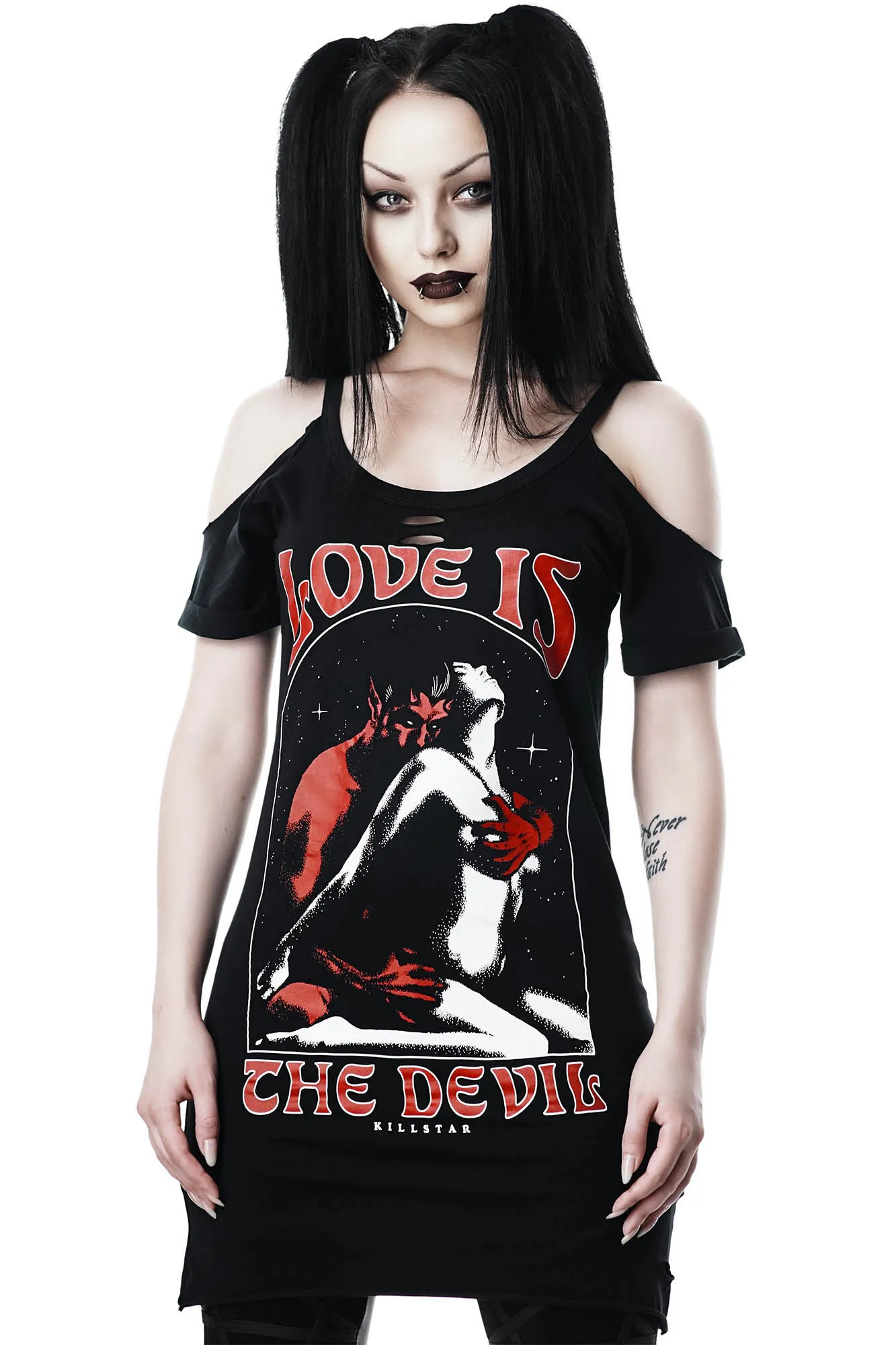 Love Devil Distress Top