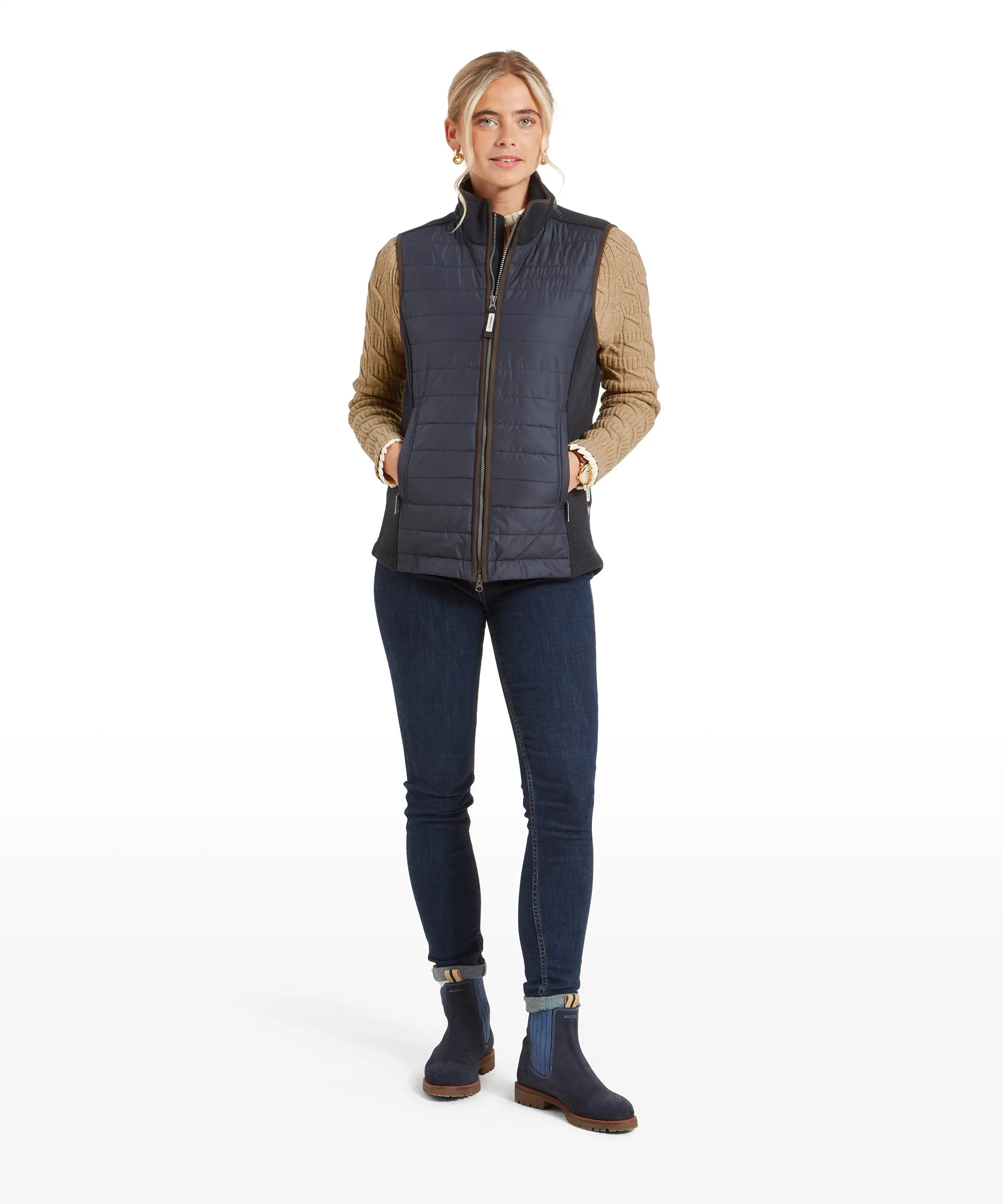 Lyndon Hybrid Gilet - Petrol Blue