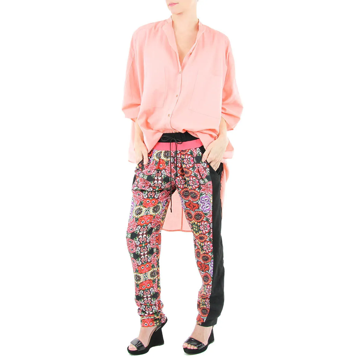 Malone Pant - Silk Elastic Waist Pant