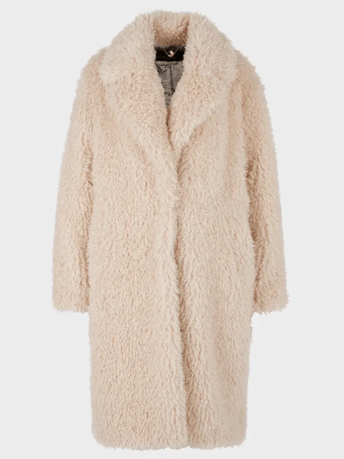 Marc Cain Collections Fun Fur Coat In Soft Blossom VC 11.25 W68 COL 157