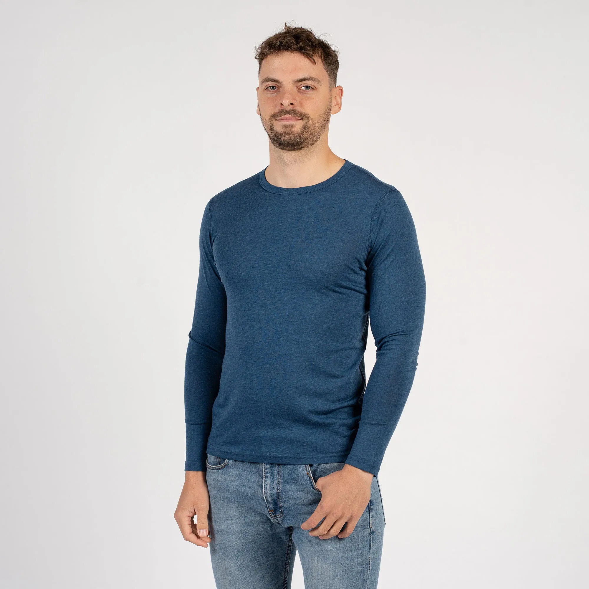 Men's 160 Thermal Long Sleeve Crew Denim