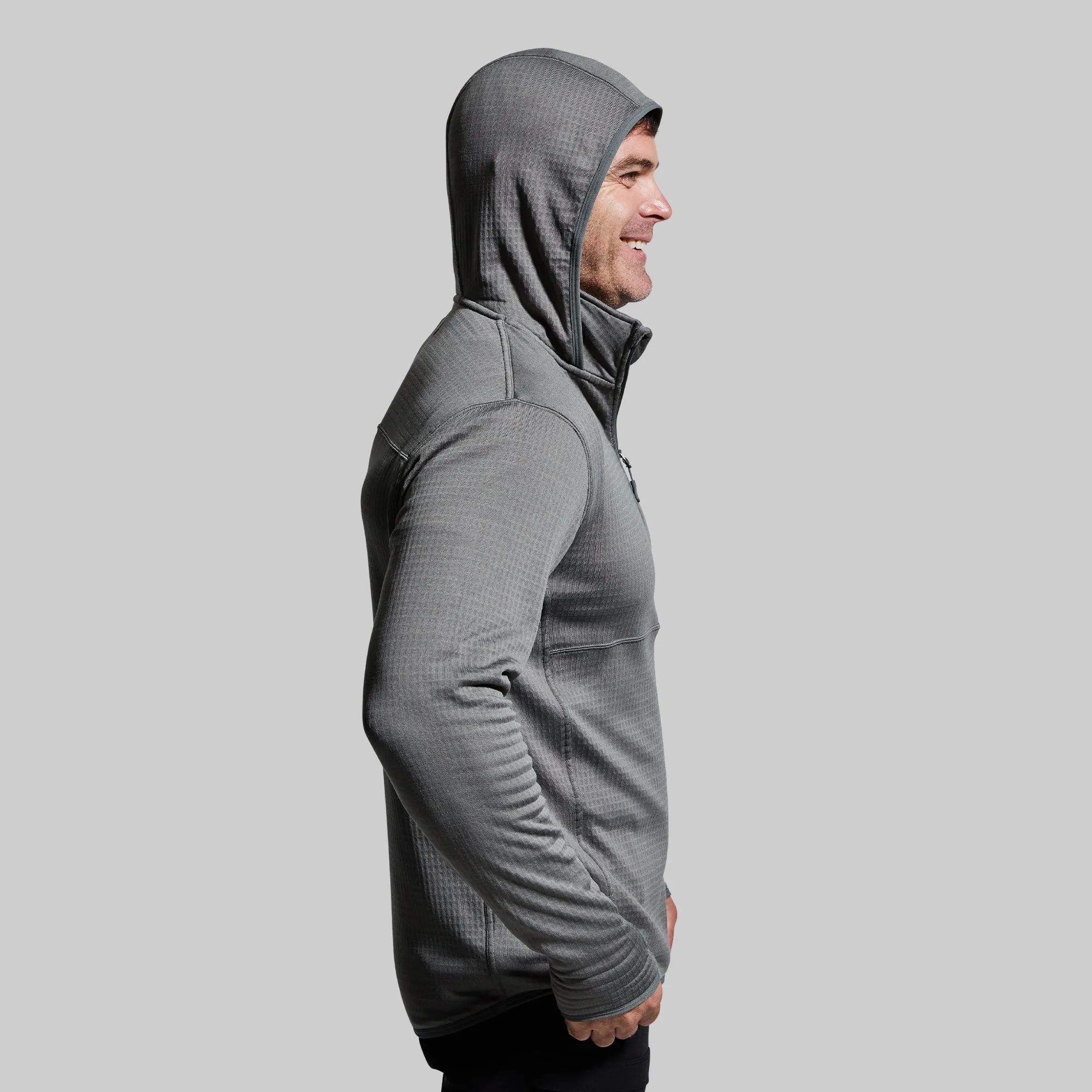 Men's Quiver Half Zip Hoodie (Wolf Grey)