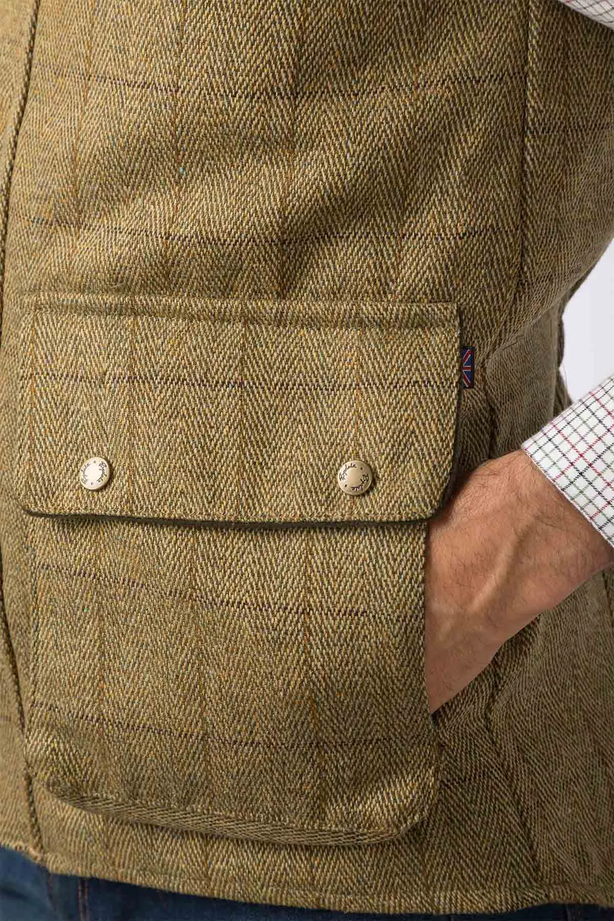 Men's Tweed Gilet - Wykeham