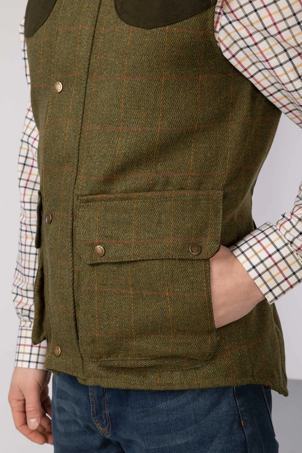 Men's Tweed Gilet - Wykeham