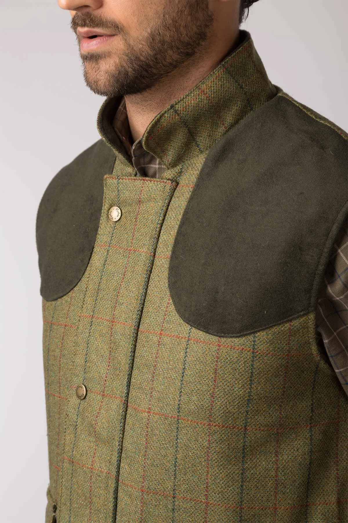 Men's Tweed Gilet - Wykeham