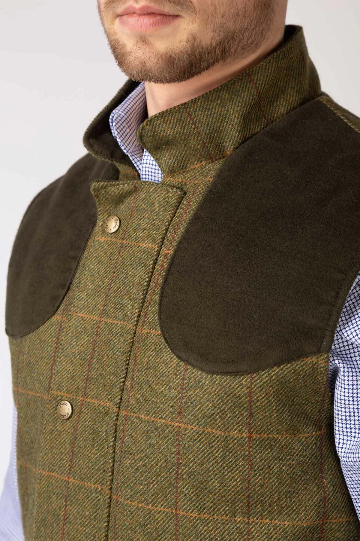 Men's Tweed Gilet - Wykeham