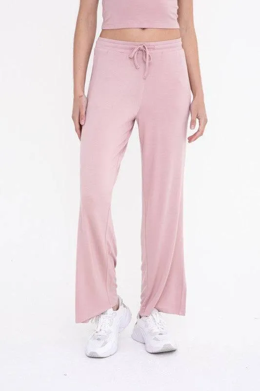 Mid-rise lounge terry pant