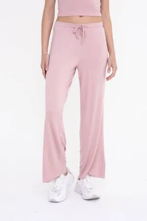 Mid-rise lounge terry pant