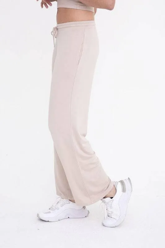 Mid-rise lounge terry pant