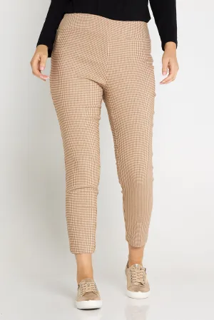 Moira Pants - Biscuit Gingham