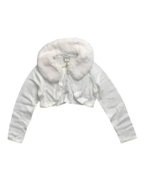 Monsoon Faux Fur-Collared Cape 3-4T