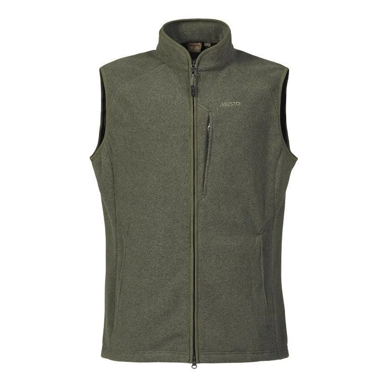 Musto Fenland Polartec Mens Fleece Gilet - Deep Green