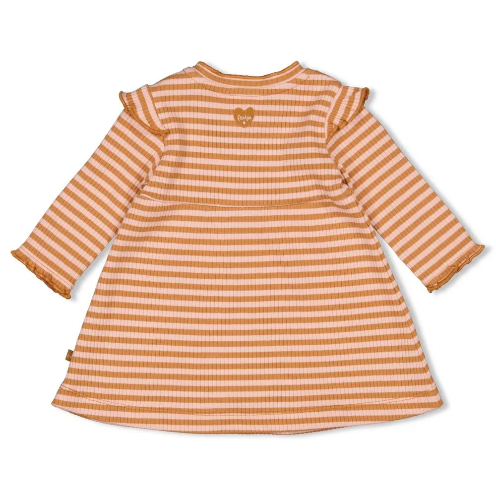 MY HAPPY PLACE 5x3 Rib Knit Jersey Stripe Dress