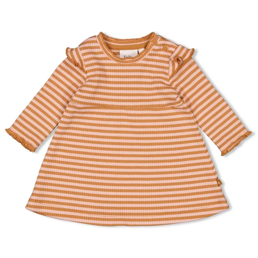 MY HAPPY PLACE 5x3 Rib Knit Jersey Stripe Dress