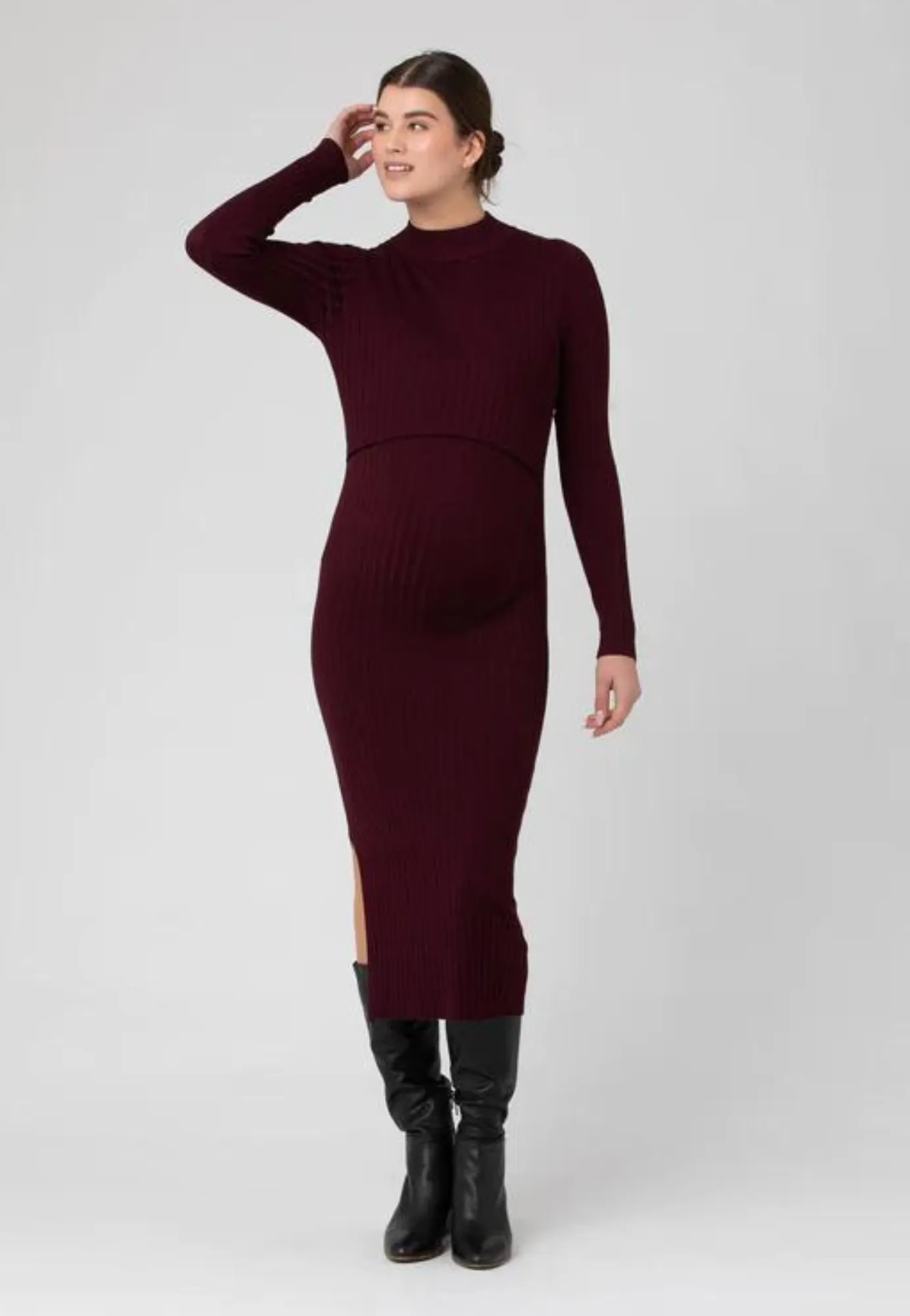 Nella Rib Nursing Knit Dress