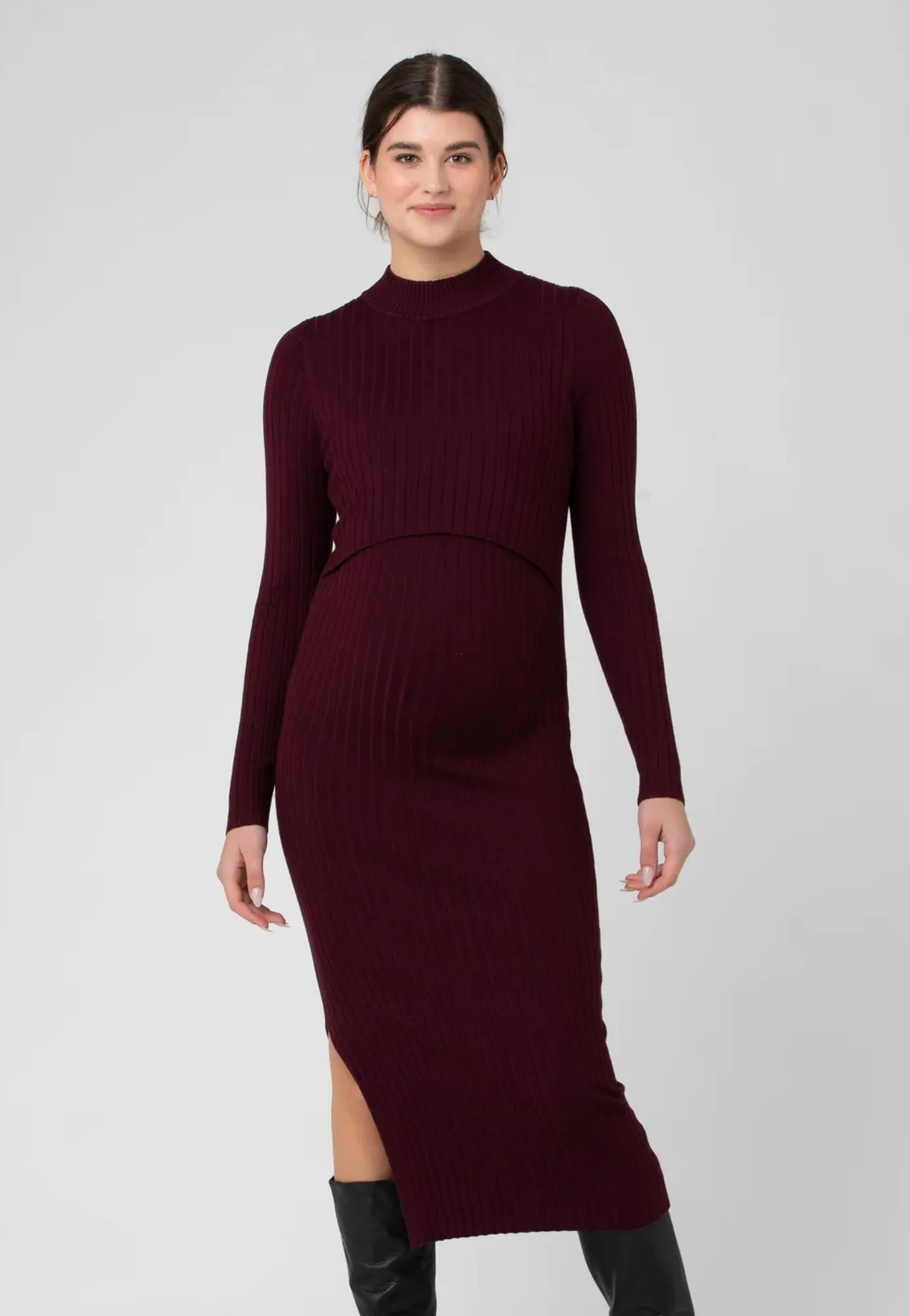 Nella Rib Nursing Knit Dress