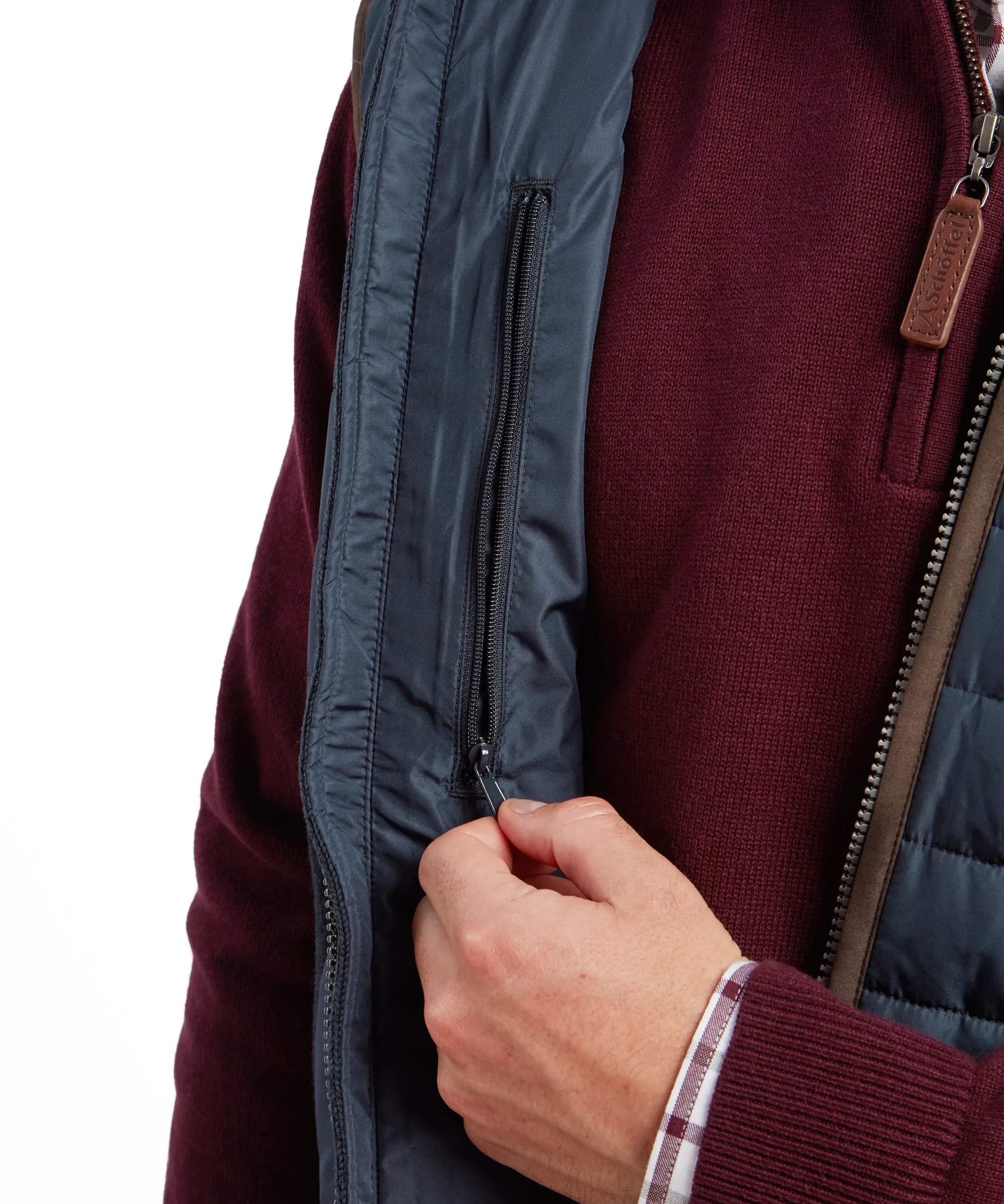 Oakham Hybrid Gilet - Petrol Blue