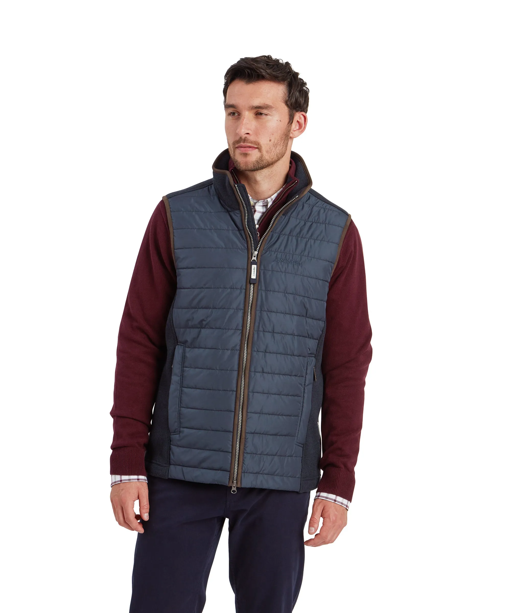 Oakham Hybrid Gilet - Petrol Blue